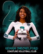 Coastline Volleyball Club 2026: Keiara Sheckelford